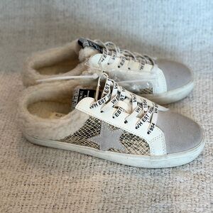 Vintage Havana Heavenly Faux Shearling Lined Low Top Mule size 6.5